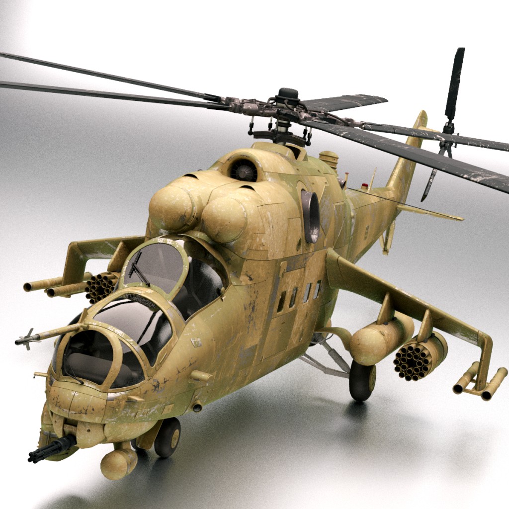 Mi-24 Gunship (Rigged) preview image 1